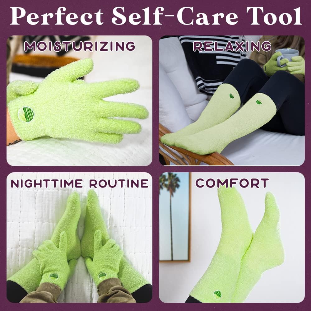 Aloe Socks and Gloves Set Moisturizing