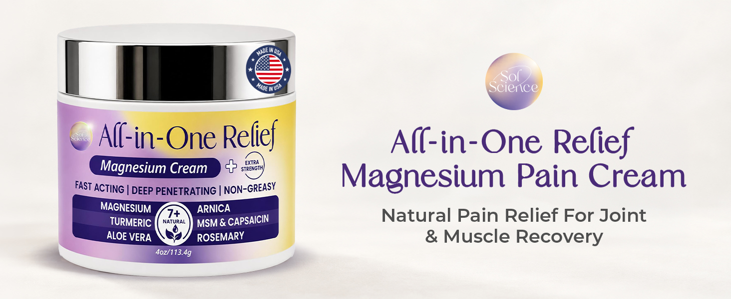 Magnesium pain relief cream