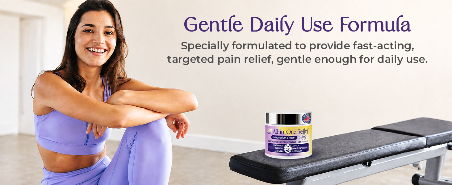 Magnesium pain relief cream