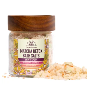 Matcha Detox: Lemon Basil Bath Salts – 10 oz