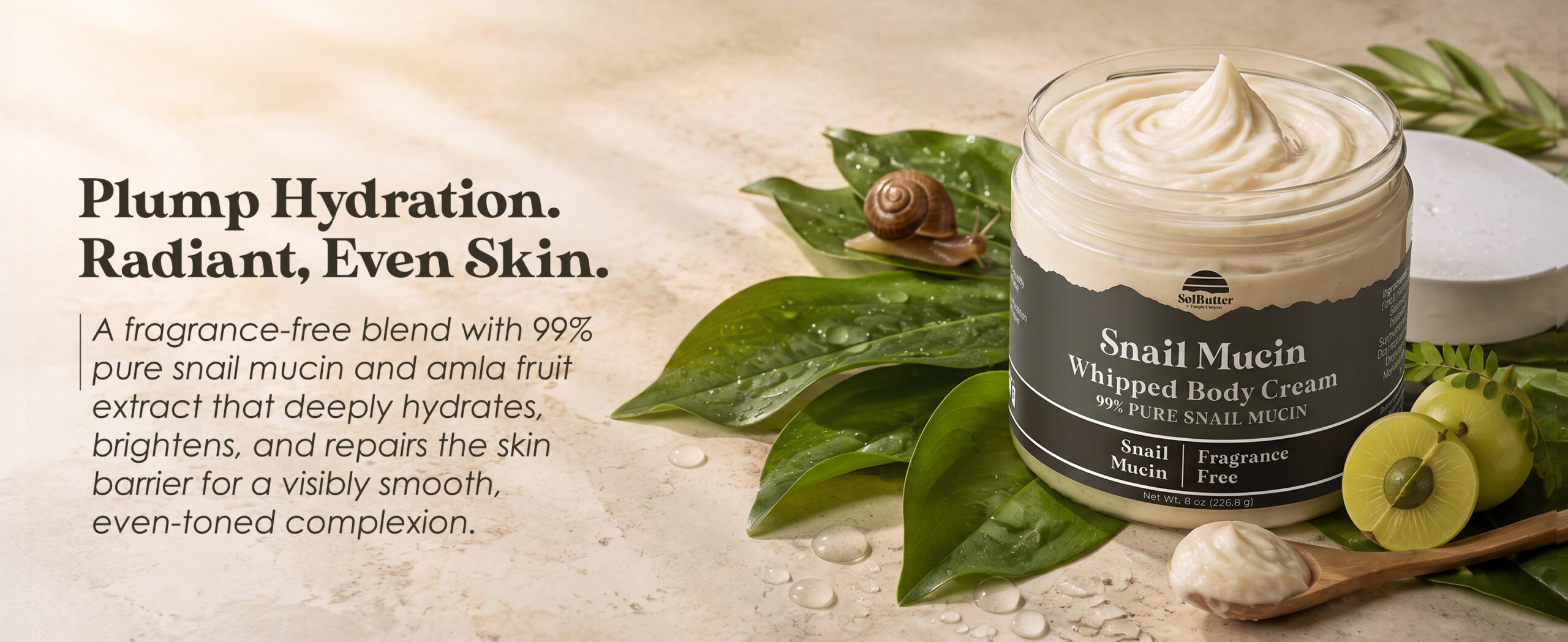 Purple Canyon Snail Mucin Whipped Body Butter 8 oz