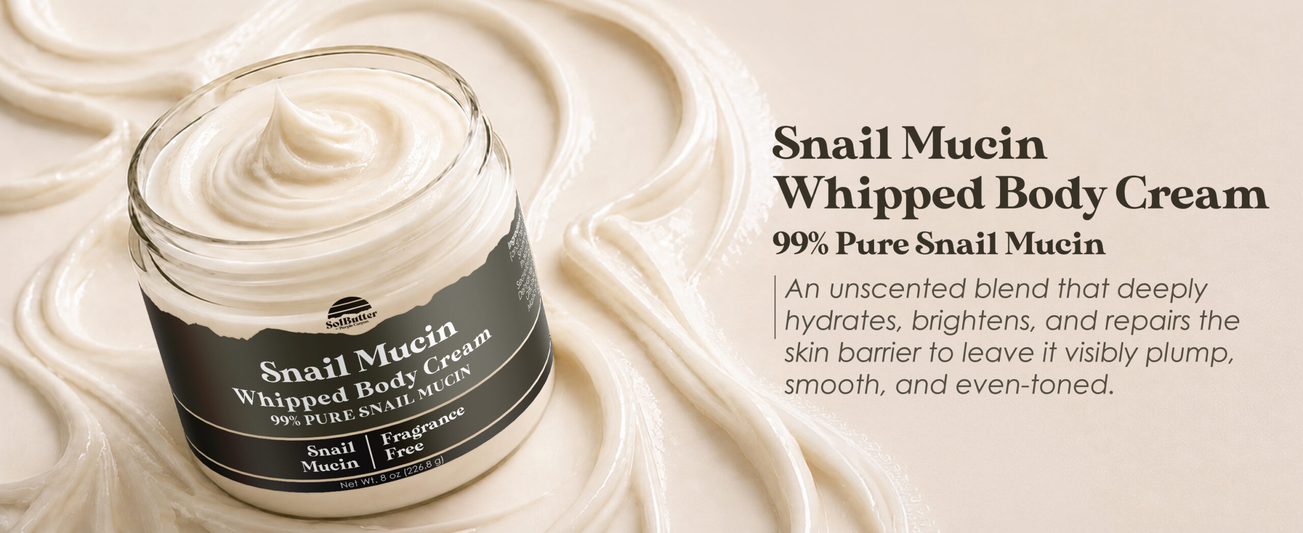 Purple Canyon Snail Mucin Whipped Body Butter 8 oz