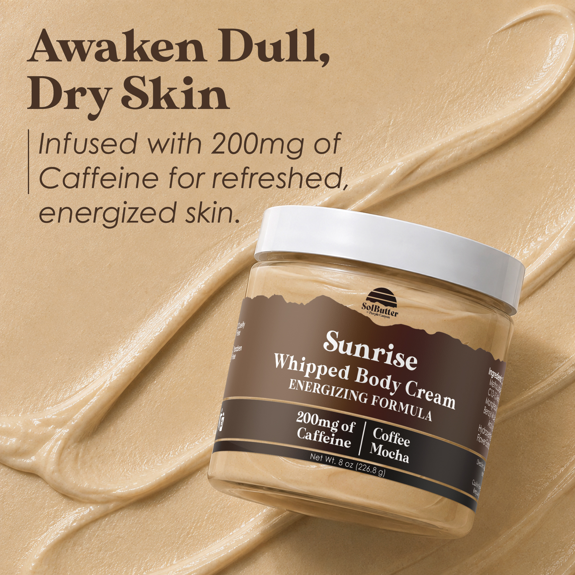 Purple Canyon Sunrise Coffee Mocha Whipped Body Butter 8 oz