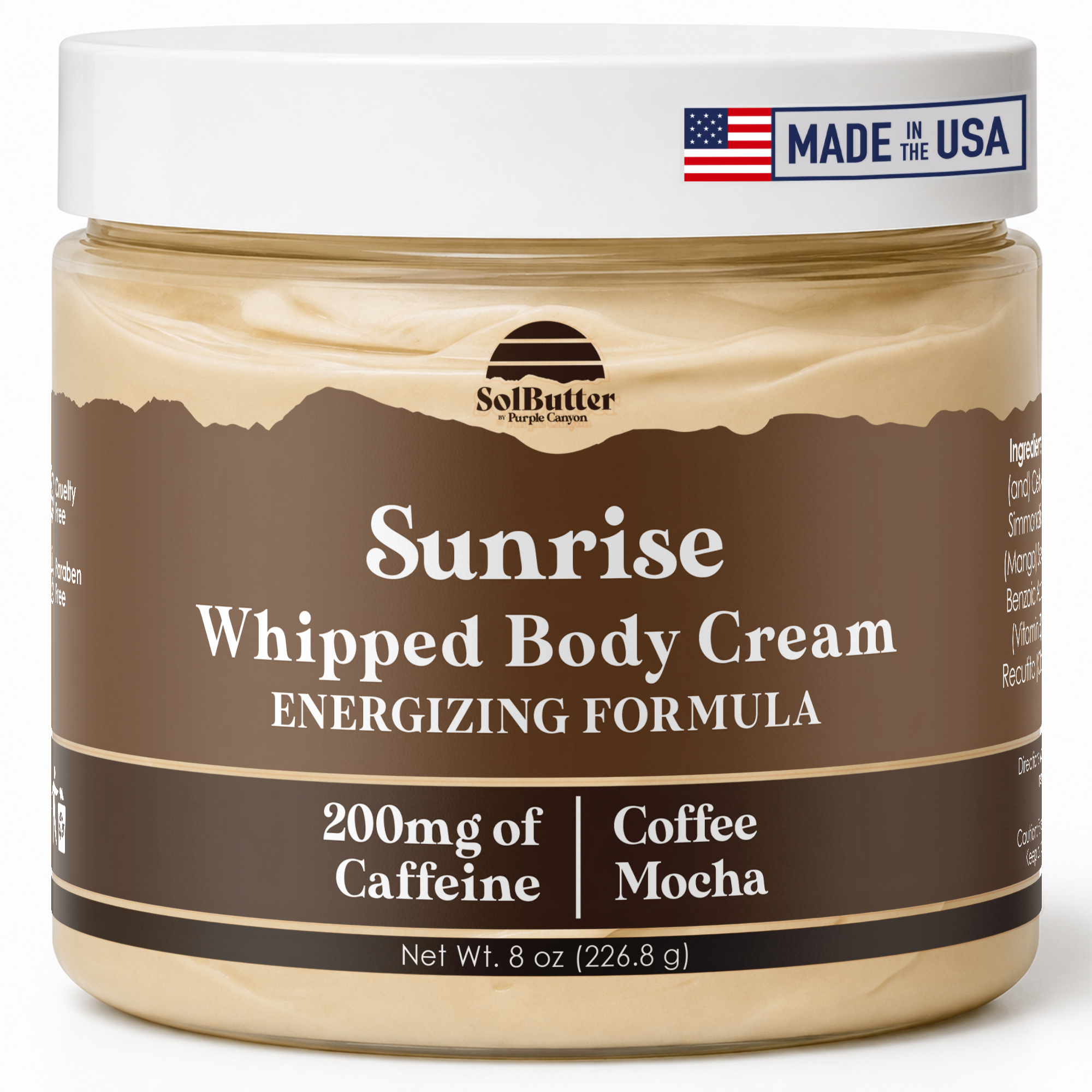 Purple Canyon Sunrise Coffee Mocha Whipped Body Butter, 8 oz