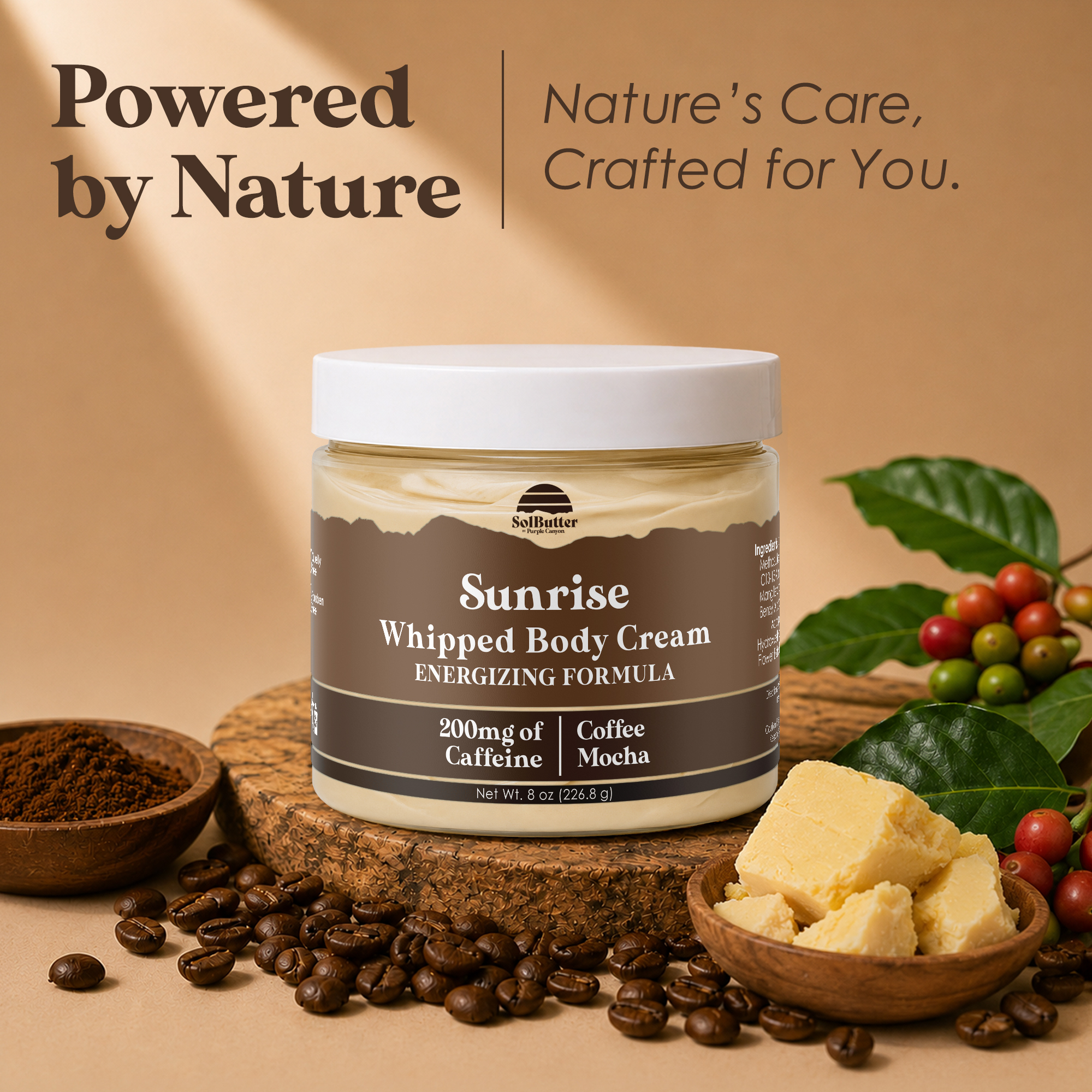 Purple Canyon Sunrise Coffee Mocha Whipped Body Butter 8 oz