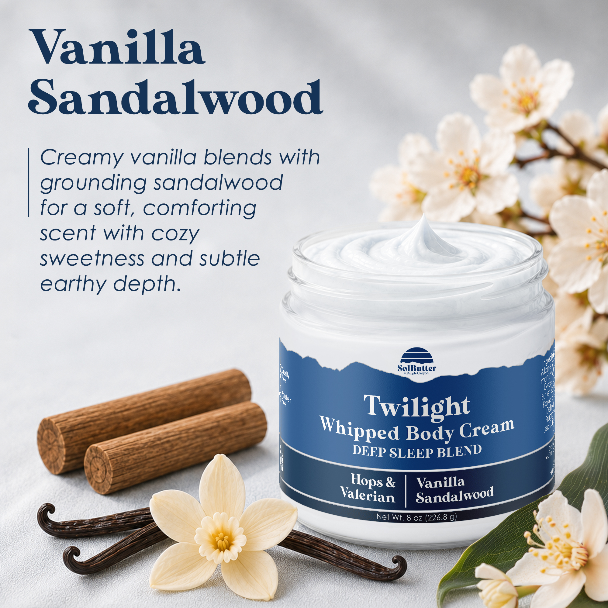 Purple Canyon Twilight Hops Valerian Body Butter 8 oz