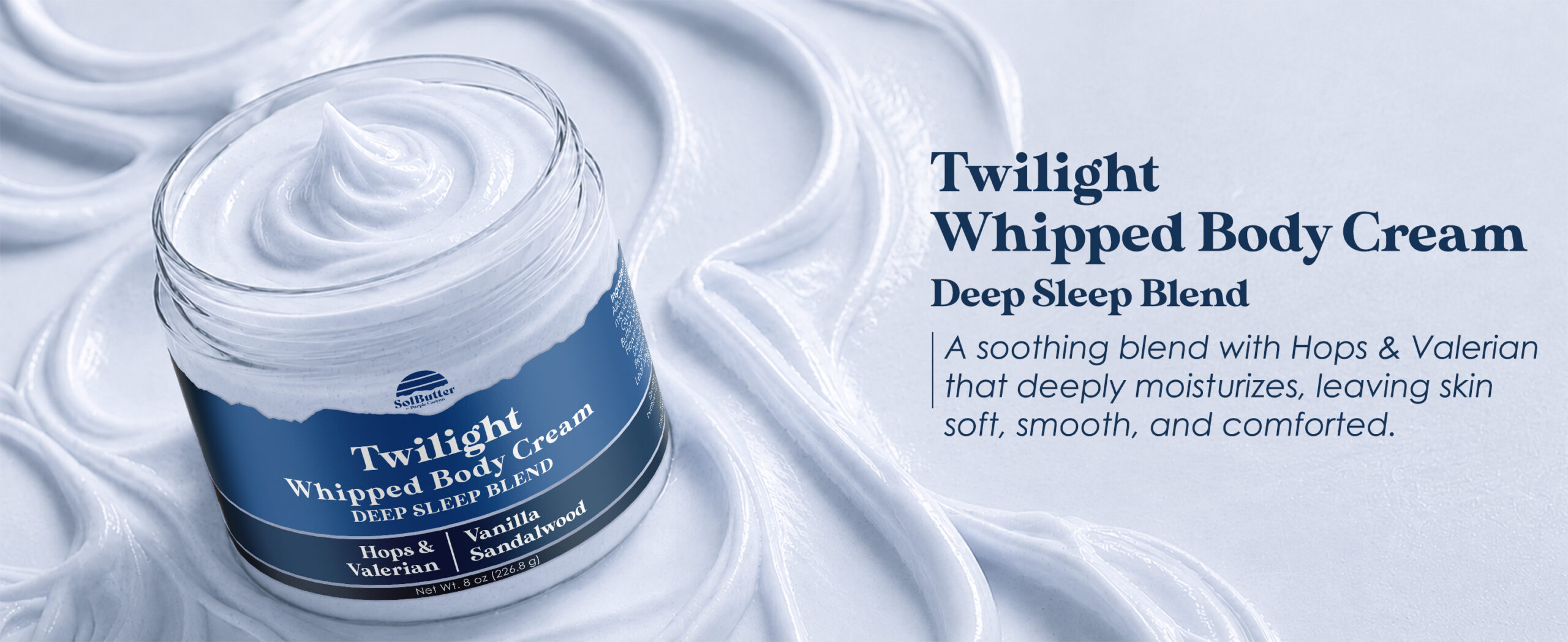 Purple Canyon Twilight Hops + Valerian Whipped Body Butter 8 oz