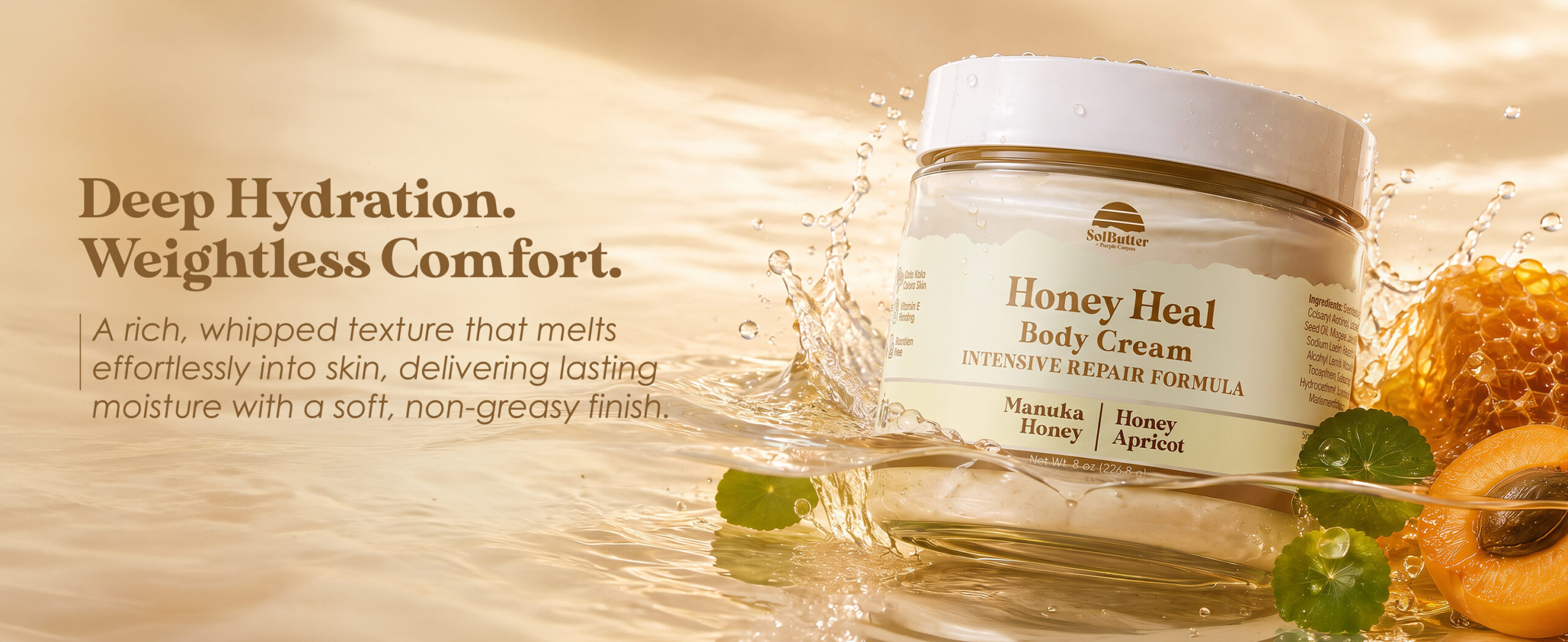 Purple Canyon Honey Heal Whipped Body Cream