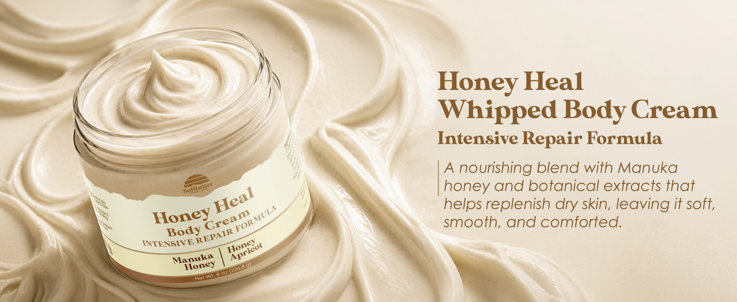 Purple Canyon Honey Heal Whipped Body Cream 