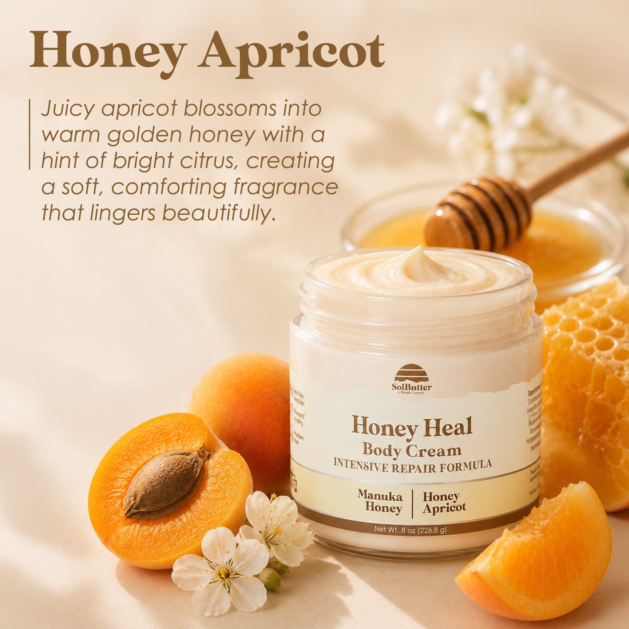 Purple Canyon Honey Heal Whipped Body Cream