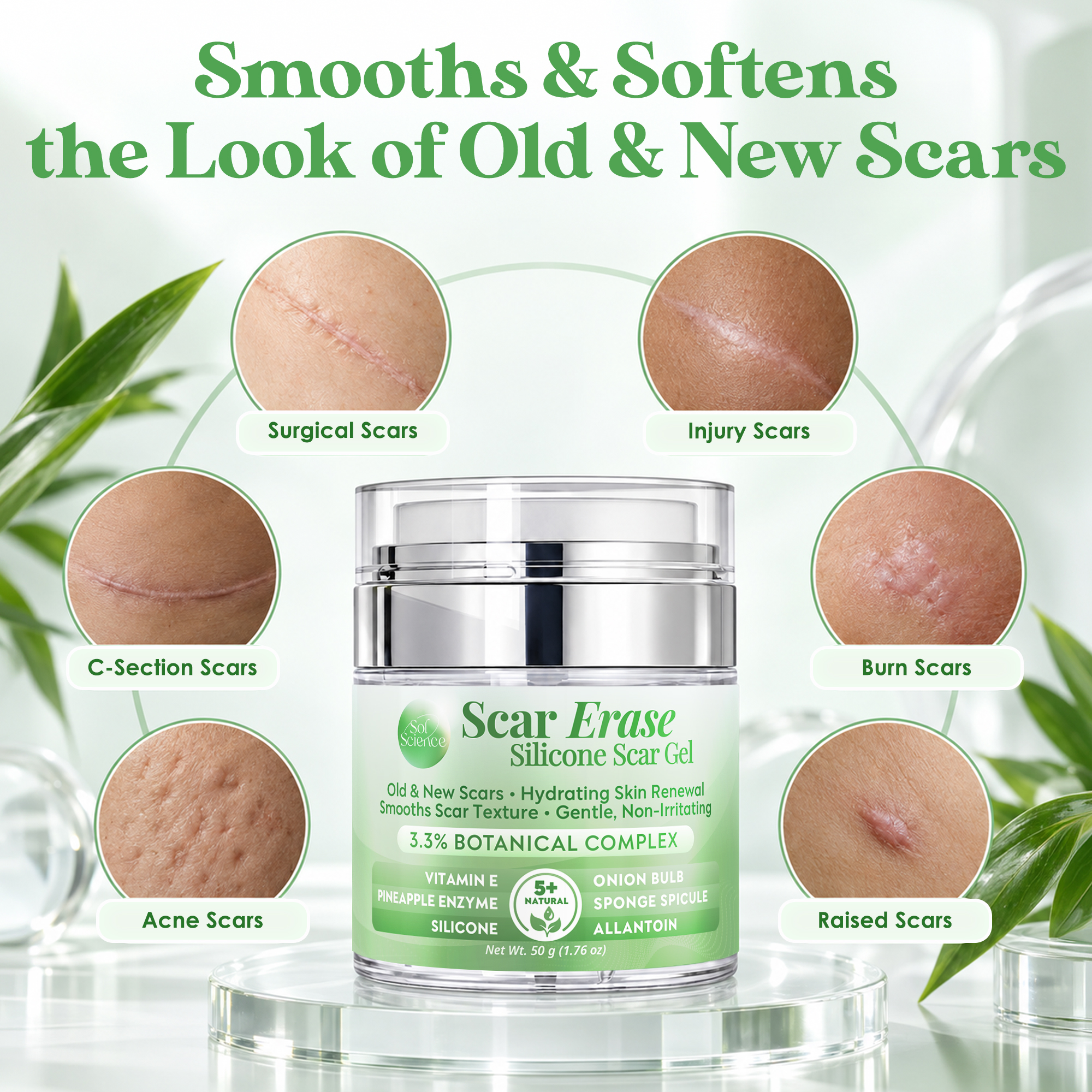 Sol Science Advanced Silicone Scar Cream